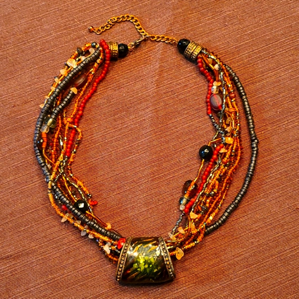 Boho necklace handmade